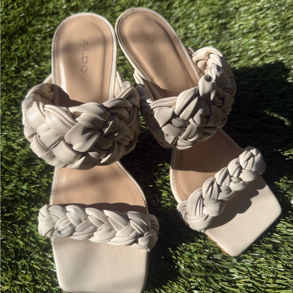 ALDO Women's Braided Sandals in Cream